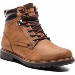 Kozaki GEOX - U Norwolk A U84E2A 00045 C6024 Dk Coffee. Brązowe glany męskie Geox, z materiału. W wyprzedaży za 379,00 zł.