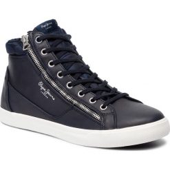 Sneakersy PEPE JEANS - Marton Zipper PMS30589 Navy 595. Niebieskie sneakersy męskie Pepe Jeans, bez zapięcia. Za 329,00 zł.