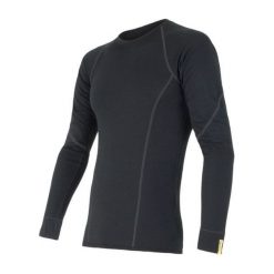 Sensor koszulka termoaktywna z długim rękawem Merino Wool Active M black XL. Czarne koszulki męskie termoaktywne Sensor, xl, bez wzorów, z wełny, sportowe, bez kołnierzyka, z długim rękawem, długie. Za 215,00 zł.