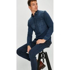 Tom Tailor Denim - Koszula. Niebieskie koszule męskie marki TOM TAILOR DENIM, m, z elastanu, klasyczne, z klasycznym kołnierzykiem, z długim rękawem. W wyprzedaży za 199,90 zł.