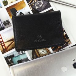 KRENIG Classic 12037 czarne skórzane etui na karty - Czarny. Czarne etui męskie Krenig, ze skóry. Za 55,99 zł.