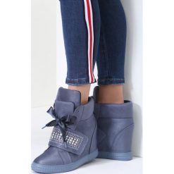 Sneakersy damskie: Niebieskie Sneakersy Want Me