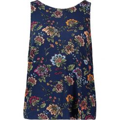 Top w kolorze niebieskim. Niebieskie bluzki damskie nietoperze Tom Tailor, xs, bez wzorów, z okrągłym kołnierzem, bez rękawów. W wyprzedaży za 45,95 zł.