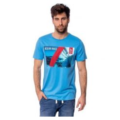 Heavy Tools Męski t-shirt Maestro S19-105 Light blue (rozmiar M). Niebieskie koszulki męskie Heavy Tools, s, bez wzorów, bez kołnierzyka, bez rękawów. W wyprzedaży za 70,00 zł.