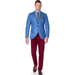 Marynarka Niebieska Malaga. Niebieskie marynarki męskie LANCERTO, s, bez wzorów, z wiskozy, eleganckie. W wyprzedaży za 299,90 zł.