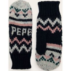 Pepe Jeans - Rękawiczki Omar. Czerwone rękawiczki damskie Pepe Jeans, bez wzorów, z poliesteru. W wyprzedaży za 79,90 zł.