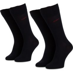 Zestaw 2 par wysokich skarpet unisex HUGO - 2P RS Uni CC 50401984 401. Niebieskie skarpetki damskie HUGO, bez wzorów, z elastanu. Za 55,00 zł.