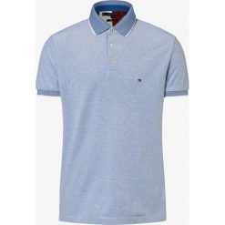 Tommy Hilfiger - Męska koszulka polo, niebieski. Niebieskie koszulki męskie TOMMY HILFIGER, xxl, bez wzorów, z bawełny, bez rękawów. Za 359,95 zł.
