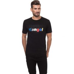 T-shirt w kolorze czarnym. Czarne t-shirty męskie Lonsdale, Kangol, m, z nadrukiem, z bawełny, z okrągłym kołnierzem. W wyprzedaży za 39,95 zł.