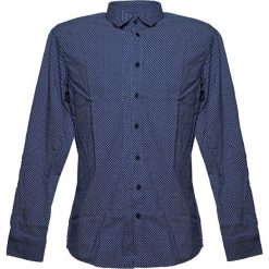 Koszula w kolorze granatowym. Niebieskie koszule męskie Pepe Jeans, Mexx, Pierre Cardin, m, bez wzorów, z klasycznym kołnierzykiem, bez rękawów. W wyprzedaży za 137,95 zł.
