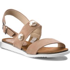 Sandały SERGIO BARDI - Foza SS127343418SW 204. Brązowe klapki damskie Sergio Bardi, bez wzorów, ze skóry, bez obcasa. W wyprzedaży za 149,00 zł.
