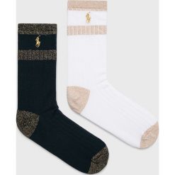 Polo Ralph Lauren - Skarpetki (2 pack). Niebieskie skarpetki damskie Polo Ralph Lauren, bez wzorów. W wyprzedaży za 79,90 zł.