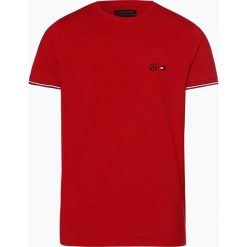 Tommy Hilfiger - T-shirt męski, czerwony. Czerwone t-shirty męskie TOMMY HILFIGER, xxl, bez wzorów, z włókna, bez kołnierzyka. Za 269,95 zł.
