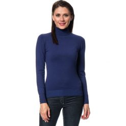 Golfy damskie: Sweter w kolorze granatowym