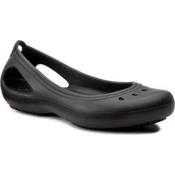 Baleriny damskie lakierowane: Baleriny CROCS – Kadee Work Flat W 200941 Black
