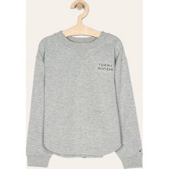 Tommy Hilfiger - Bluza dziecięca 128-176 cm. Szare bluzy dziewczęce TOMMY HILFIGER, z aplikacjami, z elastanu, bez rękawów, bez kaptura. Za 299,90 zł.
