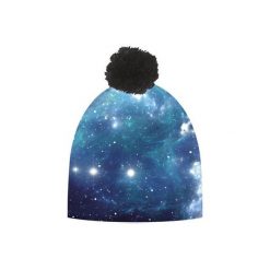 Czapka hauer GALAXY. Niebieskie czapki damskie Hauer, z nadrukiem, z polaru. Za 69,00 zł.