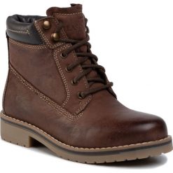 Trapery LASOCKI - WI21-218134-06 Brown. Pomarańczowe trapery damskie Lasocki, ze skóry, bez obcasa, bez zapięcia. Za 199,99 zł.
