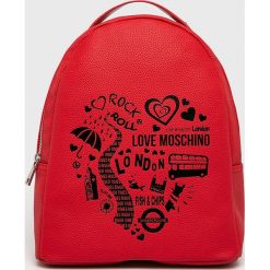 Love Moschino - Plecak. Czerwone plecaki damskie marki Love Moschino, ze skóry ekologicznej. Za 859,90 zł.