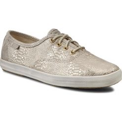 Tenisówki KEDS - Champion Exotic Shim WH54611 Gold. Żółte półbuty damskie Keds, bez wzorów, ze skóry, bez zapięcia. W wyprzedaży za 179,00 zł.