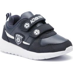 Sneakersy ACTION BOY - CP66-18137 Cobalt Blue. Niebieskie trampki chłopięce Action Boy, bez wzorów, ze skóry ekologicznej, na rzepy. Za 79,99 zł.