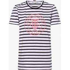 Tommy Hilfiger - T-shirt damski, niebieski. Niebieskie t-shirty damskie TOMMY HILFIGER, l, z nadrukiem, bez kołnierzyka. Za 229,95 zł.