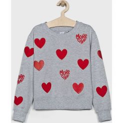 Blukids - Bluza dziecięca 140-170 cm. Szare bluzy dziewczęce Blukids, z nadrukiem, z elastanu, bez rękawów, bez kaptura. W wyprzedaży za 59,90 zł.
