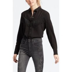 Levi's Selita Western Koszula Czarny. Czarne bluzki damskie Levi's®, s, bez wzorów, z wiskozy, bez kołnierzyka, z długim rękawem. Za 343,95 zł.