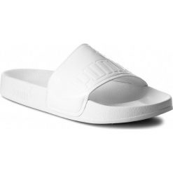 Klapki PUMA - Leadcat Patent Wns 367282 02 Puma White/Puma White. Białe chodaki damskie Puma, ze skóry ekologicznej. W wyprzedaży za 119,00 zł.