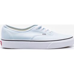 Vans - Tenisówki Authentic. Niebieskie tenisówki damskie marki Vans, z materiału, na sznurówki. W wyprzedaży za 249,90 zł.