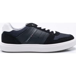 Tommy Hilfiger - Buty. Niebieskie halówki męskie marki TOMMY HILFIGER, ze skóry, na sznurówki. W wyprzedaży za 199,90 zł.