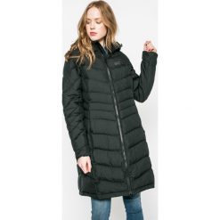 Jack Wolfskin - Kurtka puchowa. Czarne kurtki damskie Jack Wolfskin, s, bez wzorów, z poliesteru, długie. W wyprzedaży za 749,90 zł.
