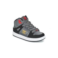 Buty Dziecko DC Shoes PURE HT B SHOE XSKR. Szare trampki chłopięce marki DC Shoes, bez wzorów, bez zapięcia. Za 215,20 zł.