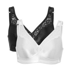 Cellbes Biustonosz 2 Pack czarny biały female czarny/biały 75B. Czarne biustonosze Cellbes, w koronkowe wzory, z koronki. W wyprzedaży za 119,00 zł.
