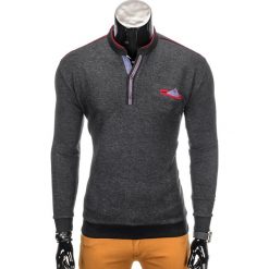 Bluzy męskie: BLUZA MĘSKA BEZ KAPTURA B755 – CZARNA