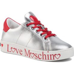 Sneakersy LOVE MOSCHINO - JA15033G1AIB190A Arge/Vit.Ro. Szare półbuty damskie Love Moschino, ze skóry ekologicznej. Za 799,00 zł.