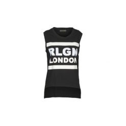 Topy na ramiączkach / T-shirty bez rękawów Religion B123RGT41. Czarne bluzki damskie Religion, s, bez wzorów, bez kołnierzyka. W wyprzedaży za 335,20 zł.
