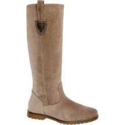 Kozaki damskie 5th Avenue szarobrązowe. Szare buty zimowe damskie marki 5th Avenue, ze skóry, na obcasie. Za 299,90 zł.