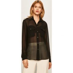 Polo Ralph Lauren - Koszula. Czarne koszulki damskie polo Polo Ralph Lauren, bez wzorów, z poliesteru, z długim rękawem. Za 1069,00 zł.