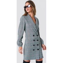 NA-KD Classic Sukienka marynarka z bufiastym rękawem - Grey,Multicolor. Niebieskie sukienki na komunię marki Bien fashion, xl. Za 202,95 zł.