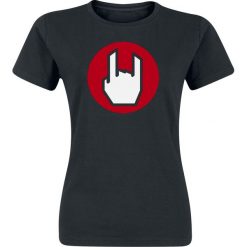 EMP Logo Koszulka damska czarny. Czarne bluzki asymetryczne EMP Logo, l, rockowe. Za 42,90 zł.