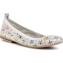 Baleriny R.POLAŃSKI - 1102 Bolt Biały. Białe baleriny damskie R.Polański, bez wzorów, ze skóry, bez obcasa, bez zapięcia. Za 269,00 zł.