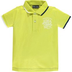 Brums - Polo dziecięce 92-122 cm. Żółte t-shirty chłopięce Brums, z nadrukiem, z bawełny, z krótkim rękawem. W wyprzedaży za 49,90 zł.