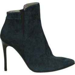 Botki - 1234A CAM BLU. Czarne botki damskie zamszowe marki Venezia. Za 219,00 zł.