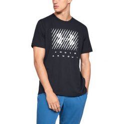 Under Armour Branded Big Logo Koszulka Czarny. Czarne podkoszulki męskie Under Armour, s, z nadrukiem, z bawełny, z krótkim rękawem. Za 119,95 zł.