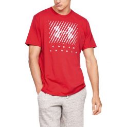 Under Armour Branded Big Logo Koszulka Czerwony. Czerwone podkoszulki męskie Under Armour, m, z nadrukiem, z bawełny, z krótkim rękawem. Za 119,95 zł.