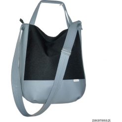 Shopper bag damskie: 5715 ankate, szara torba na ramie, szary worek