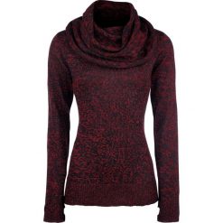 Golfy damskie: Black Premium by EMP Melange Pullover Sweter damski czarny/czerwony