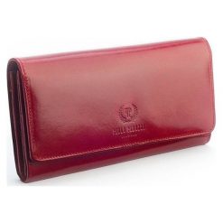 Portfel damski skórzany czerwony Paolo Peruzzi 272PP. Czerwone portfele damskie Paolo Peruzzi, bez wzorów, ze skóry. Za 149,99 zł.