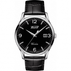 TISSOT PROMOCJA ZEGAREK Heritage Visodate T118.410.16.057.00. Niebieskie zegarki męskie TISSOT, szklane. W wyprzedaży za 1232,00 zł.